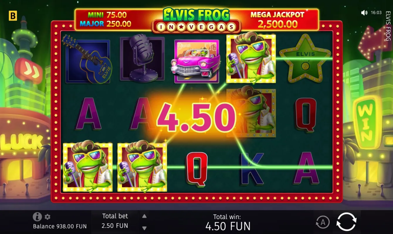 Elvis Frog In Vegas Slot