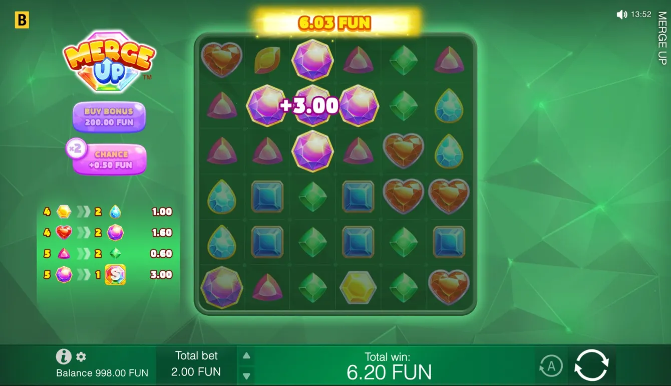 Merge Up Slot