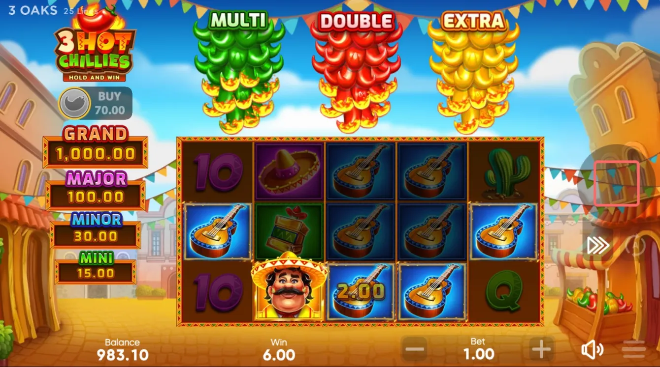 3 Hot Chillies Slot
