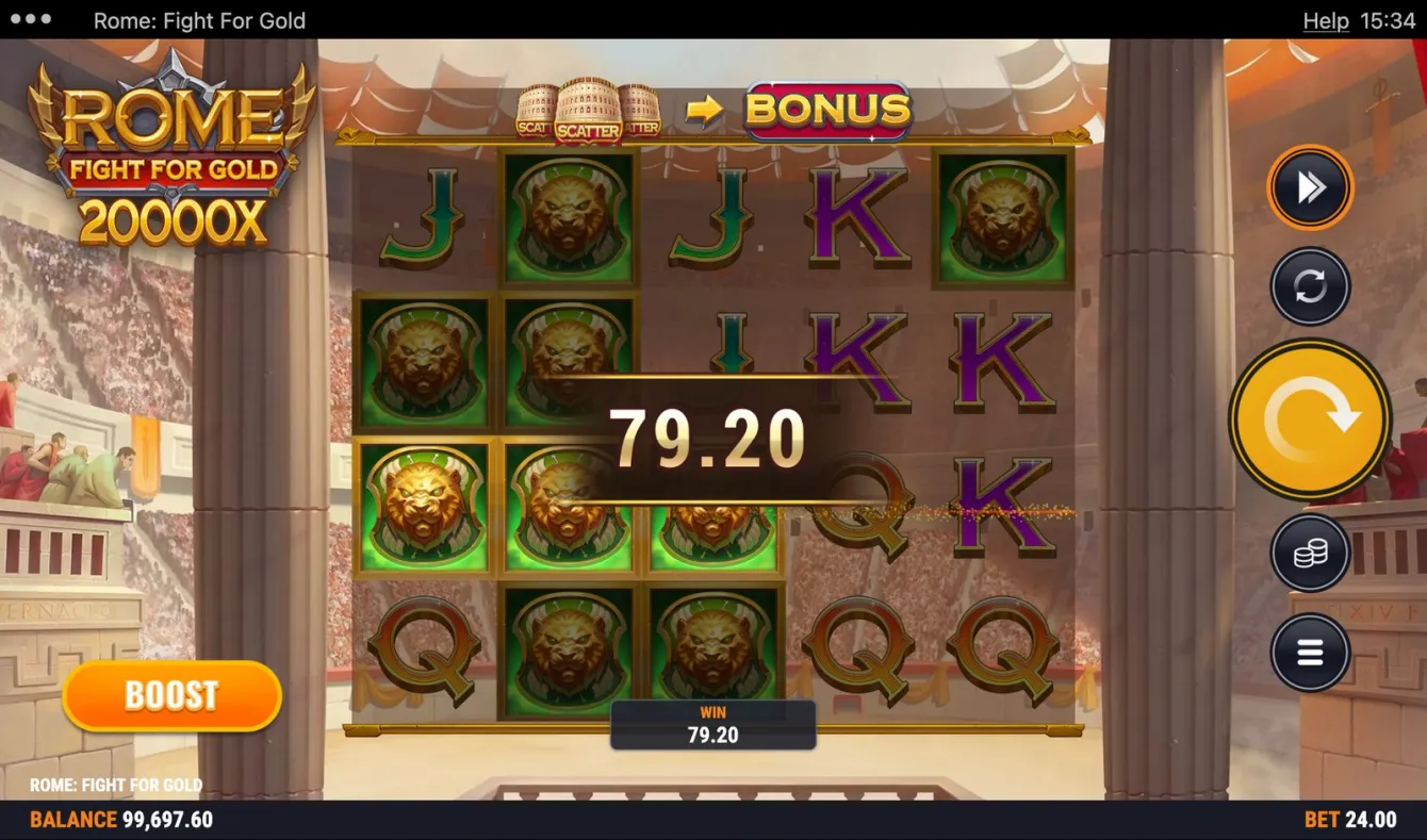 Rome Fight for Gold Slot