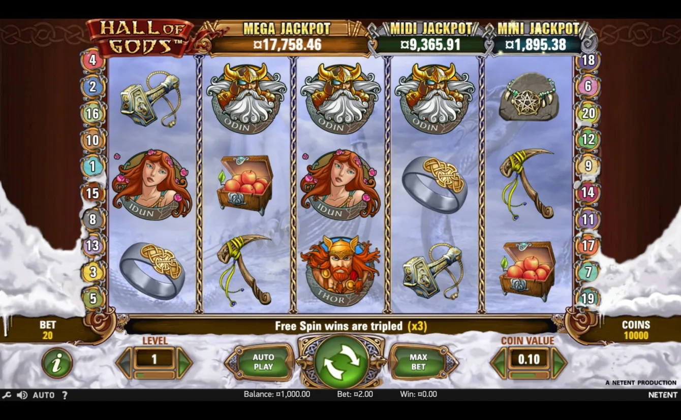 Hall of Gods Slot