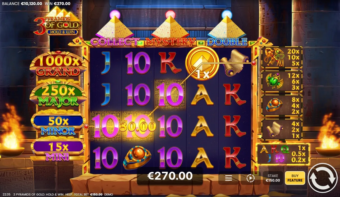 3 Pyramids of Gold Slot
