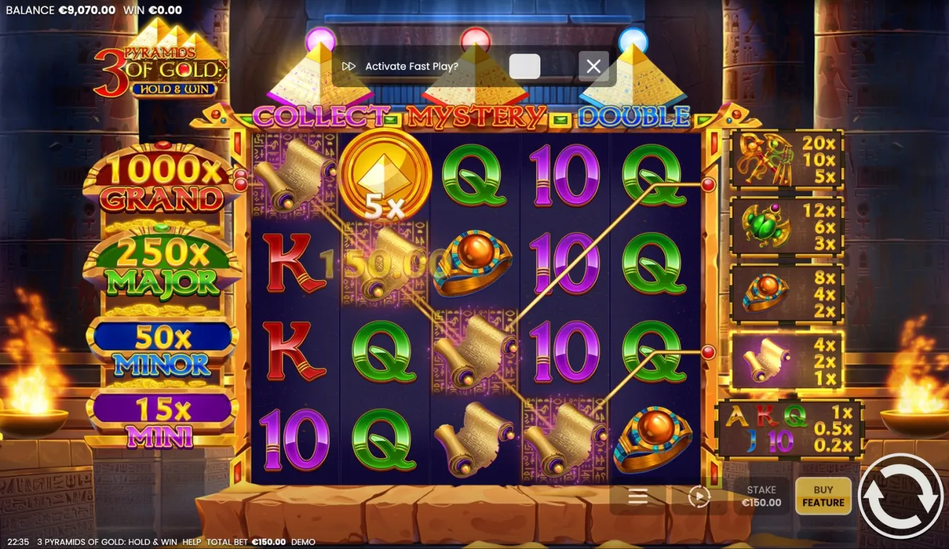 3 Pyramids of Gold Slot