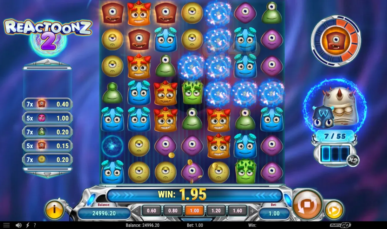 Reactoonz 2 Slot