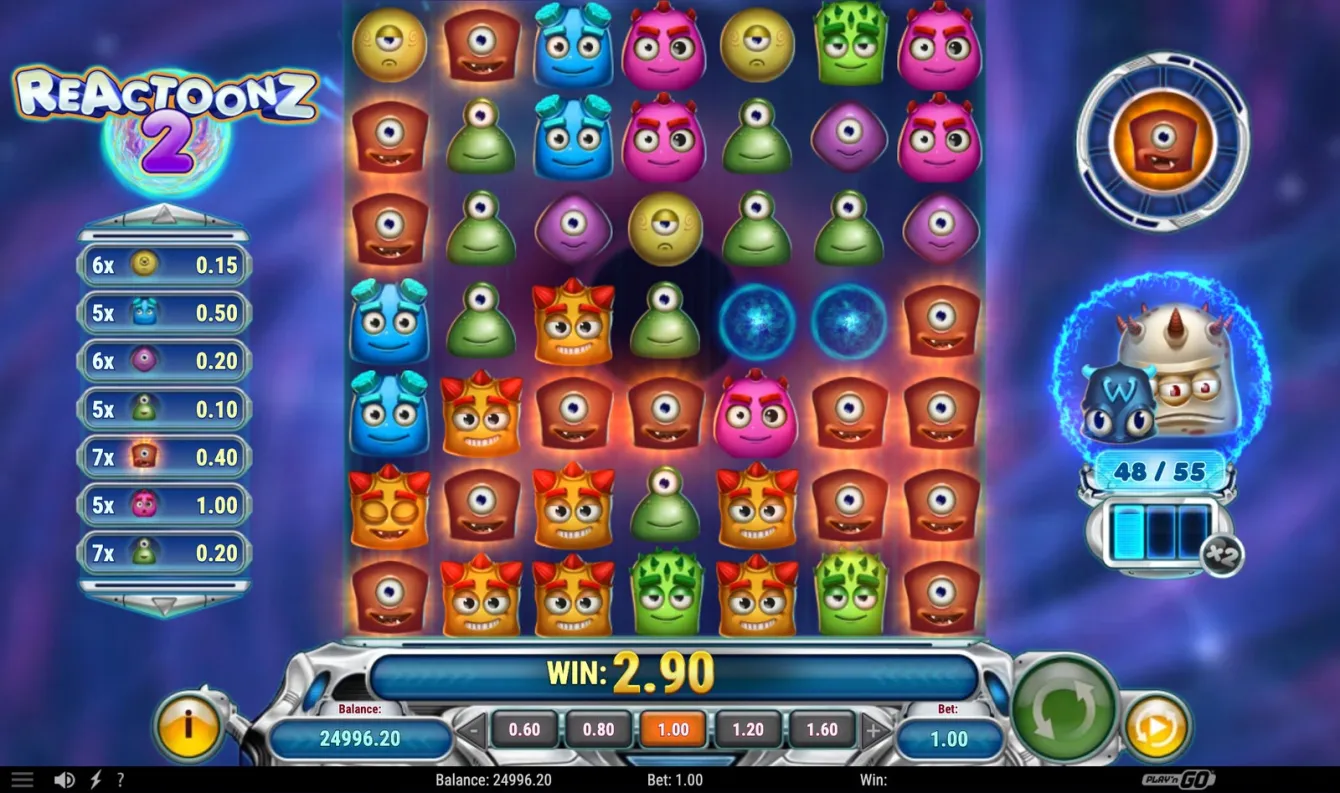 Reactoonz 2 Slot