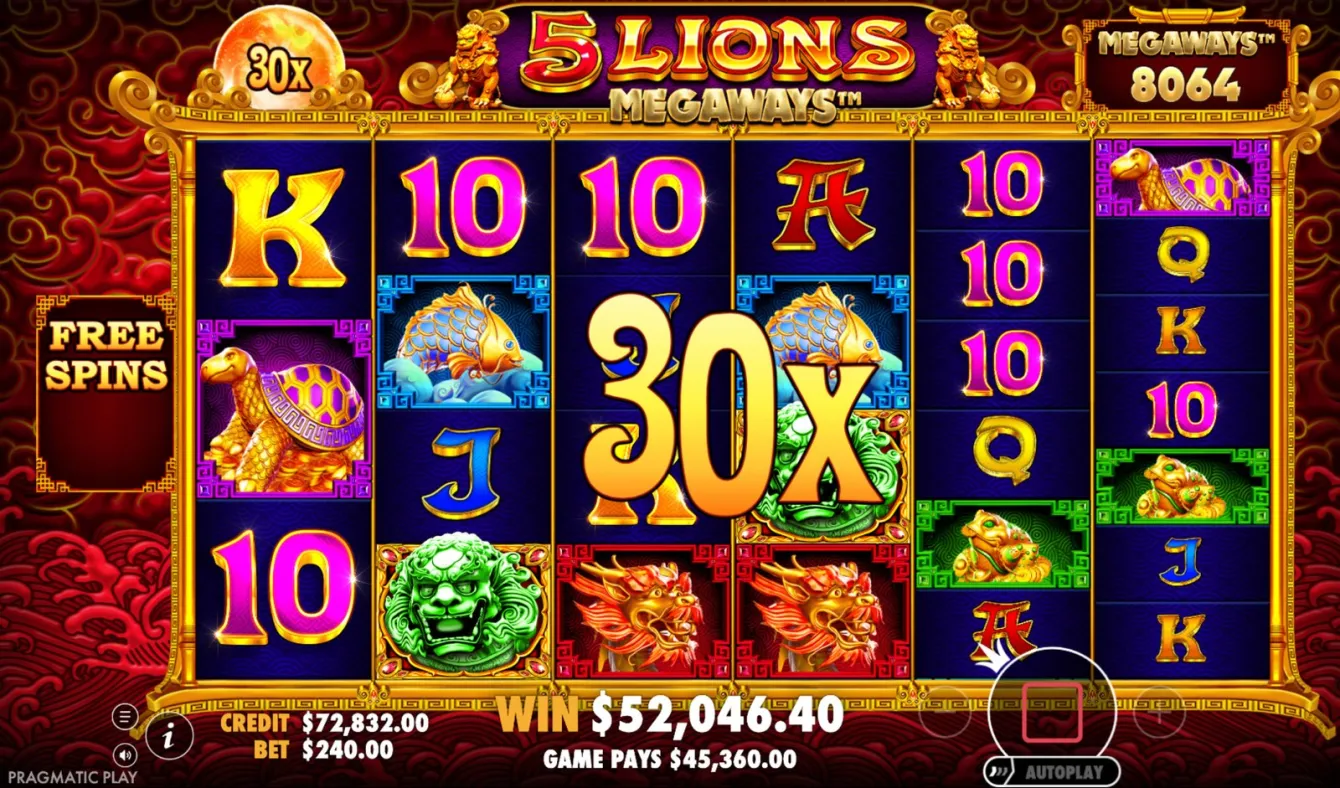5 Lions Megaways Slot
