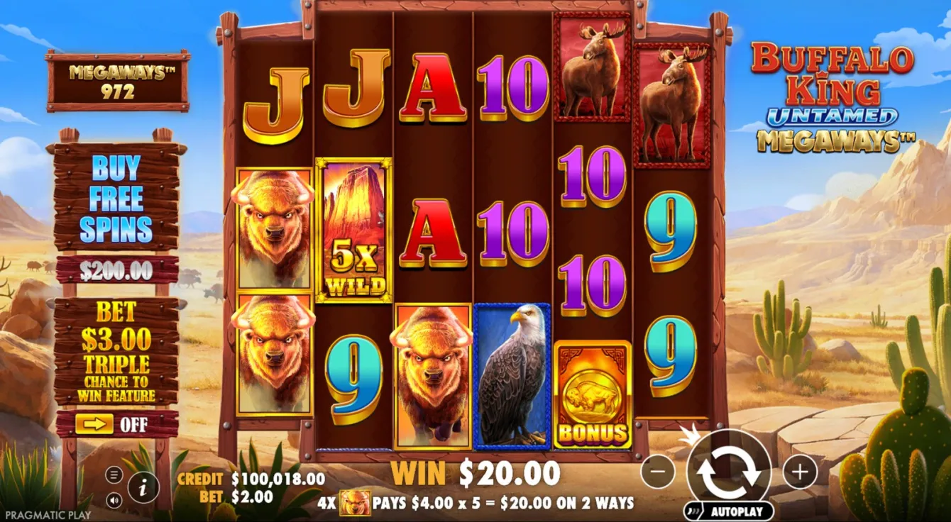 Buffalo King Untamed Megaways Slot