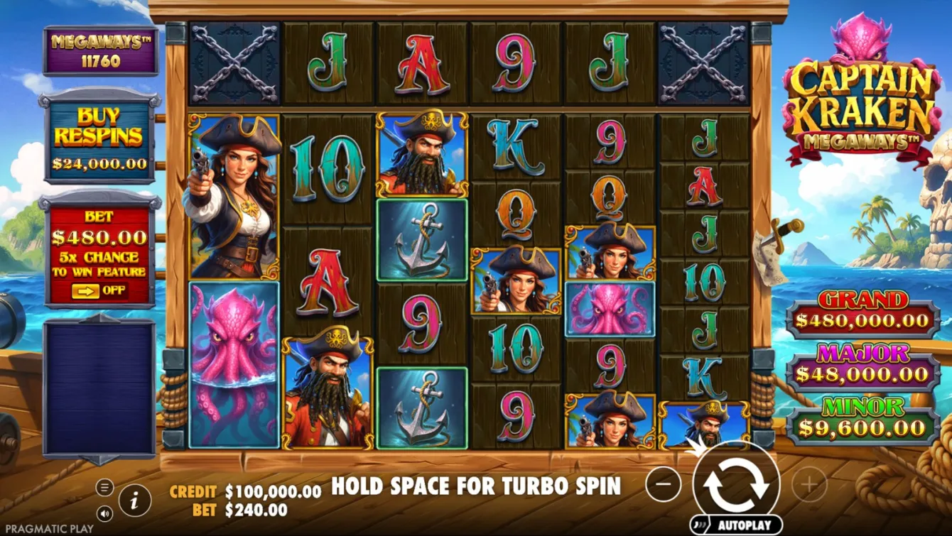 Captain Kraken Megaways Slot
