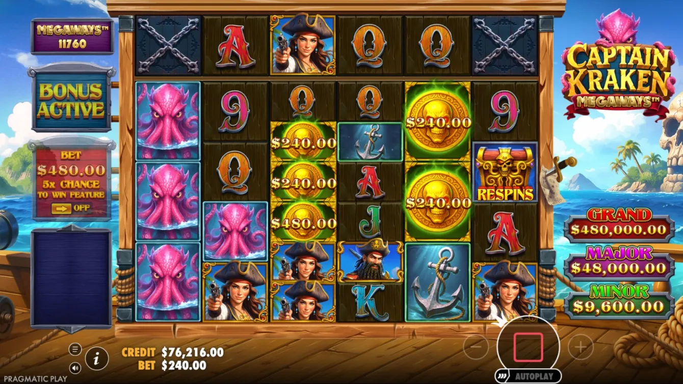 Captain Kraken Megaways Slot