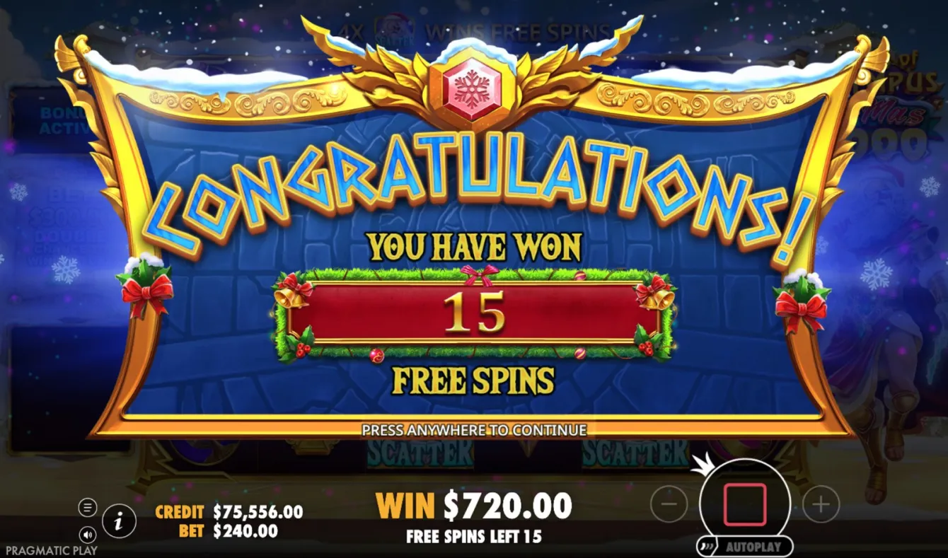 Gates of Olympus Xmas 1000 Slot