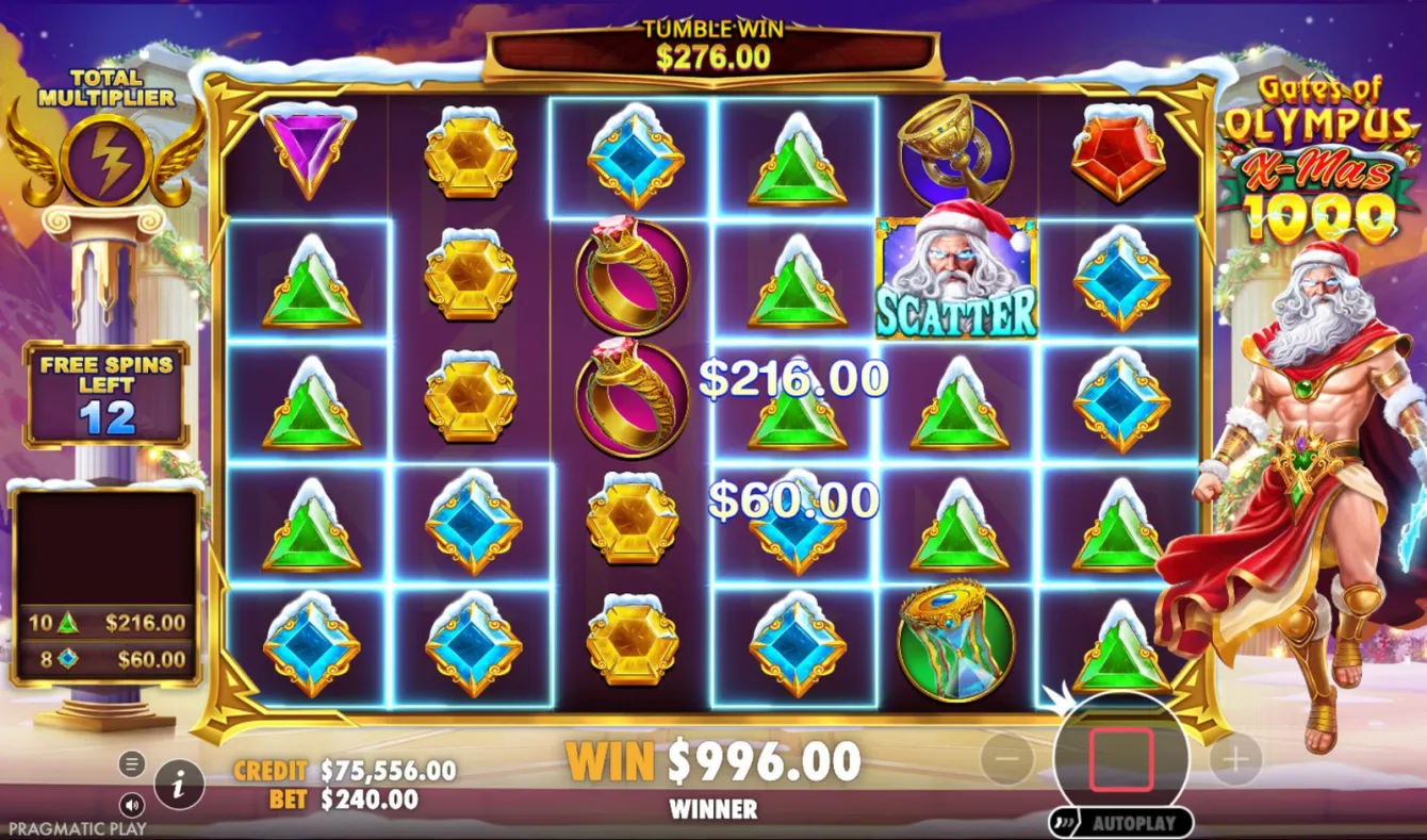Gates of Olympus Xmas 1000 Slot