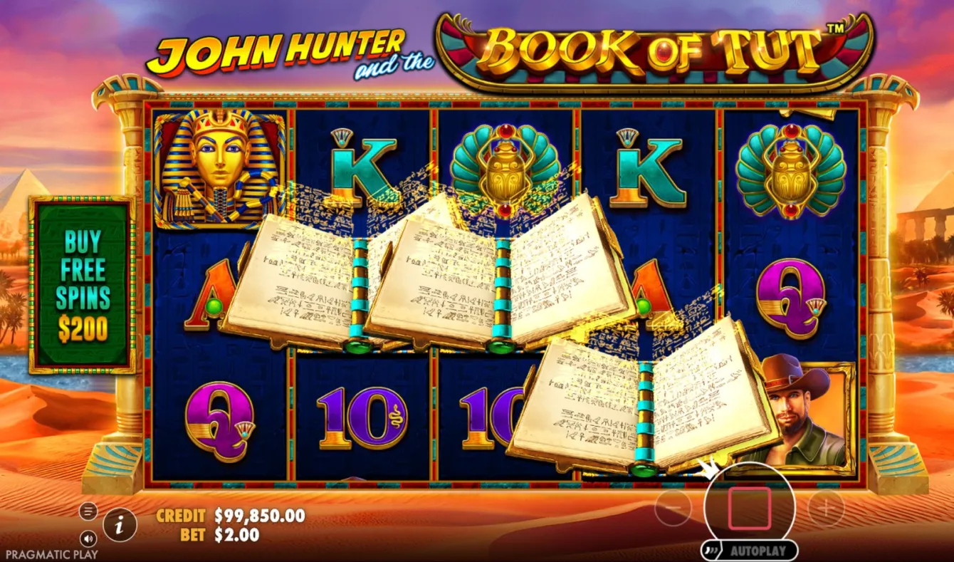 John Hunter and the Book of Tut Slot