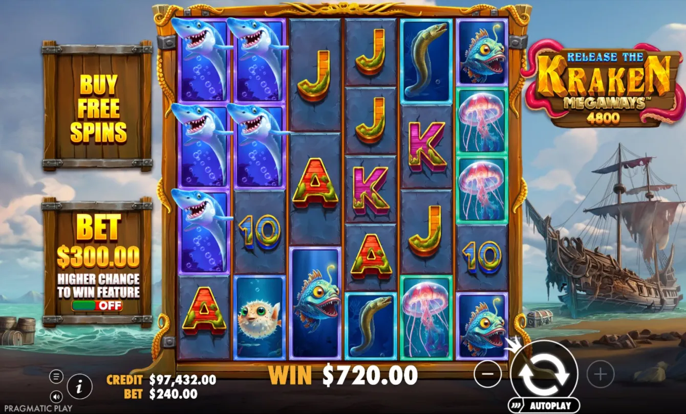 Release the Kraken Megaways Slot