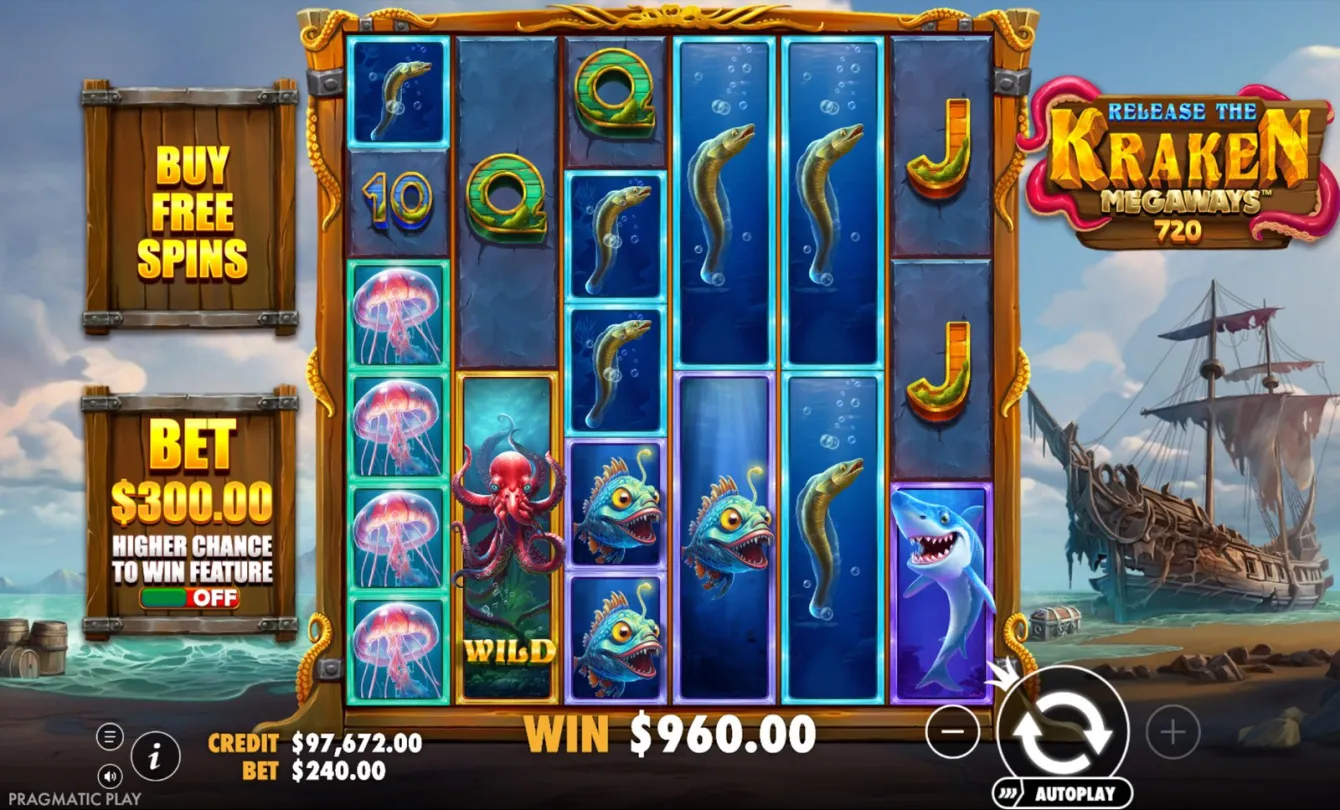 Release the Kraken Megaways Slot