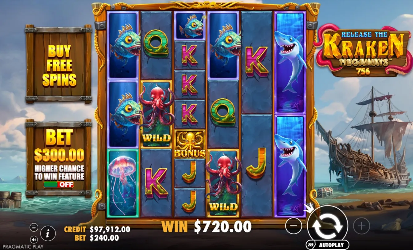 Release the Kraken Megaways Slot