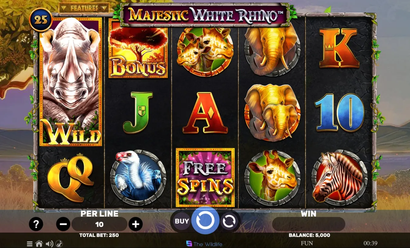 Majestic White Rhino Slot